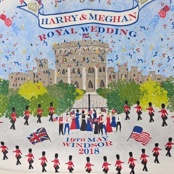 HARRODS Harry & Meghan Royal Wedding Canvas Tote Bag Sturdy Large Durable 2018 - Picture 2 of 11